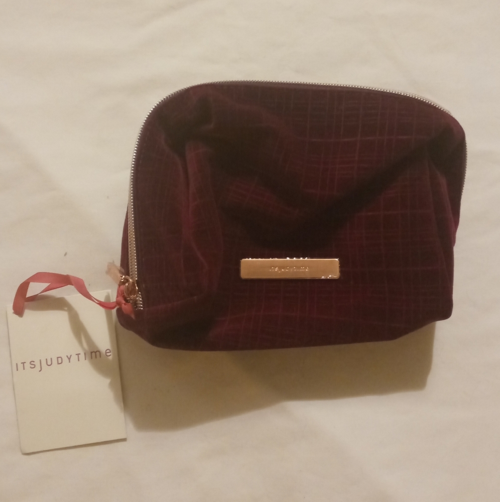 ItsJudyTime Dark Purple Cosmetics Bag